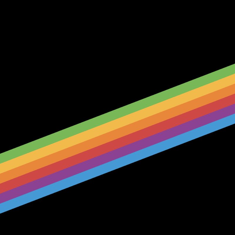 iOS 11 Rainbow Ribbon 4K Wallpaper