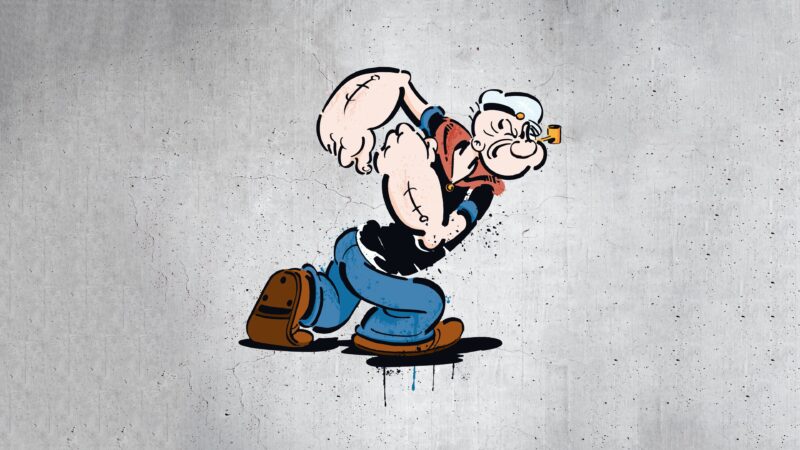 Popeye: Sailor's Strength 4K Wallpaper
