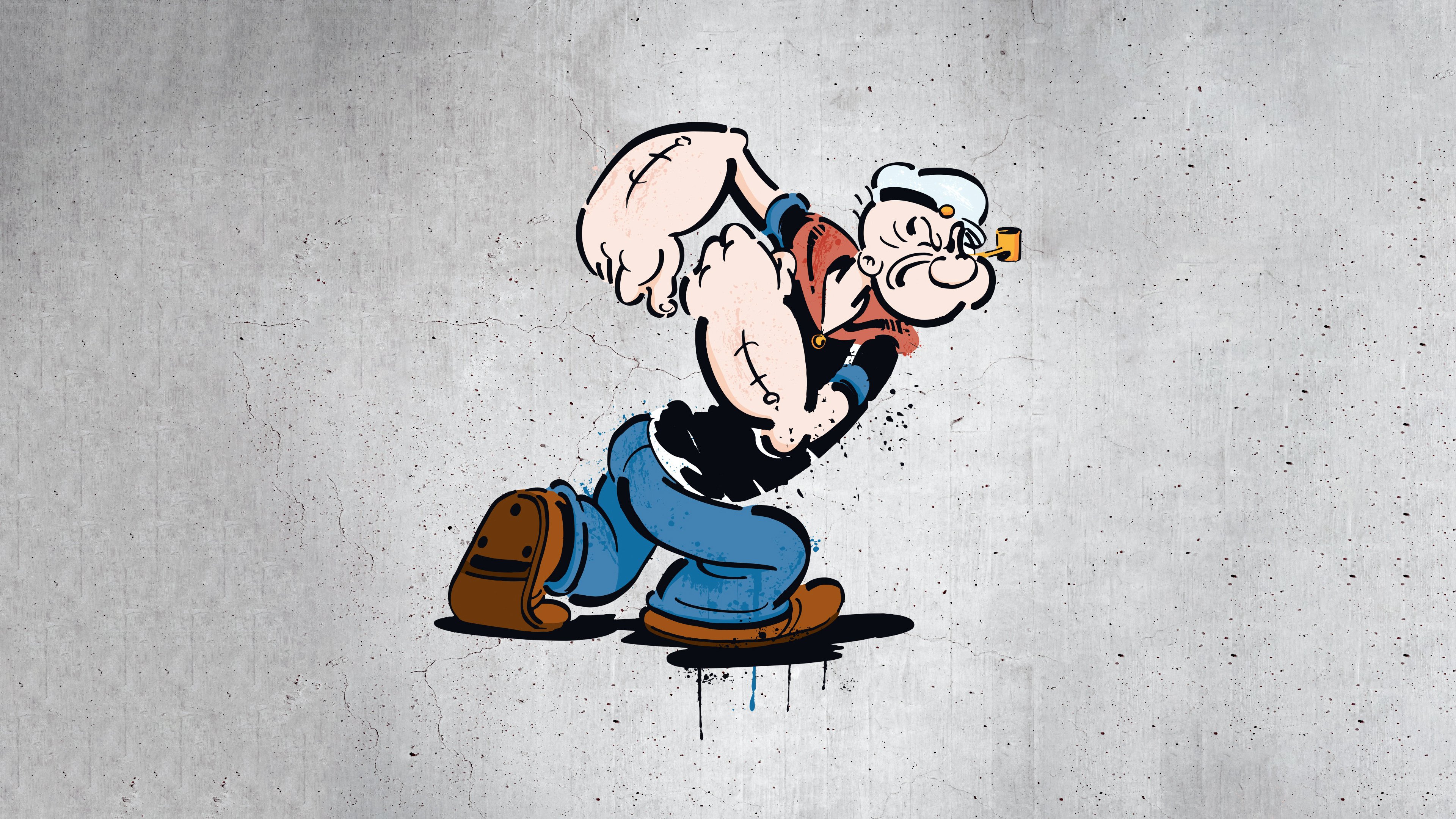 Popeye: Sailor's Strength 4K Wallpaper