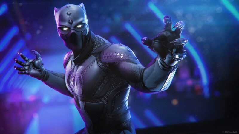 Black Panther: Wakandan Hero Stance 4K Wallpaper