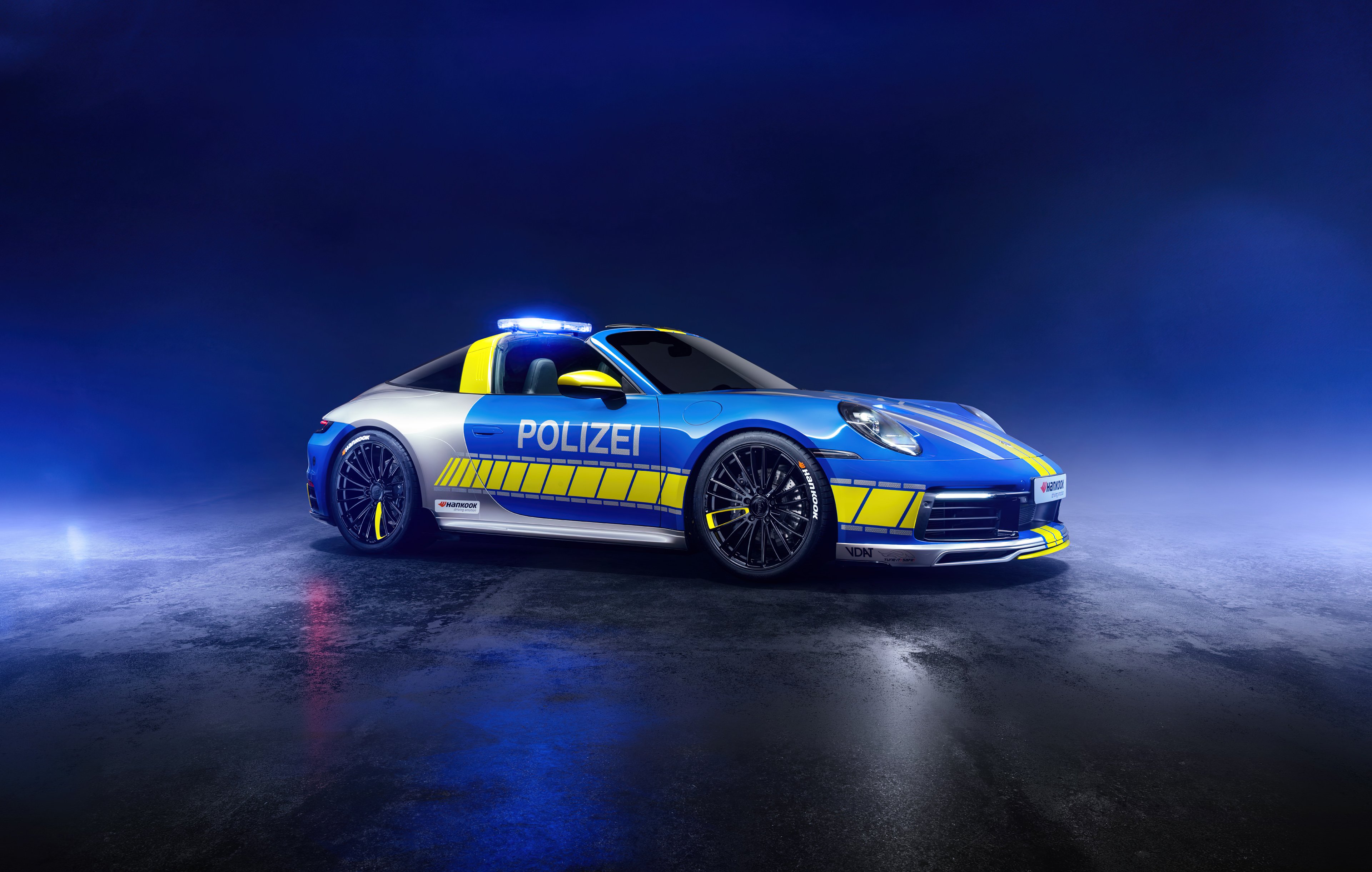 Porsche Cabriolet: Tune It Safe Police Ride 4K Wallpaper