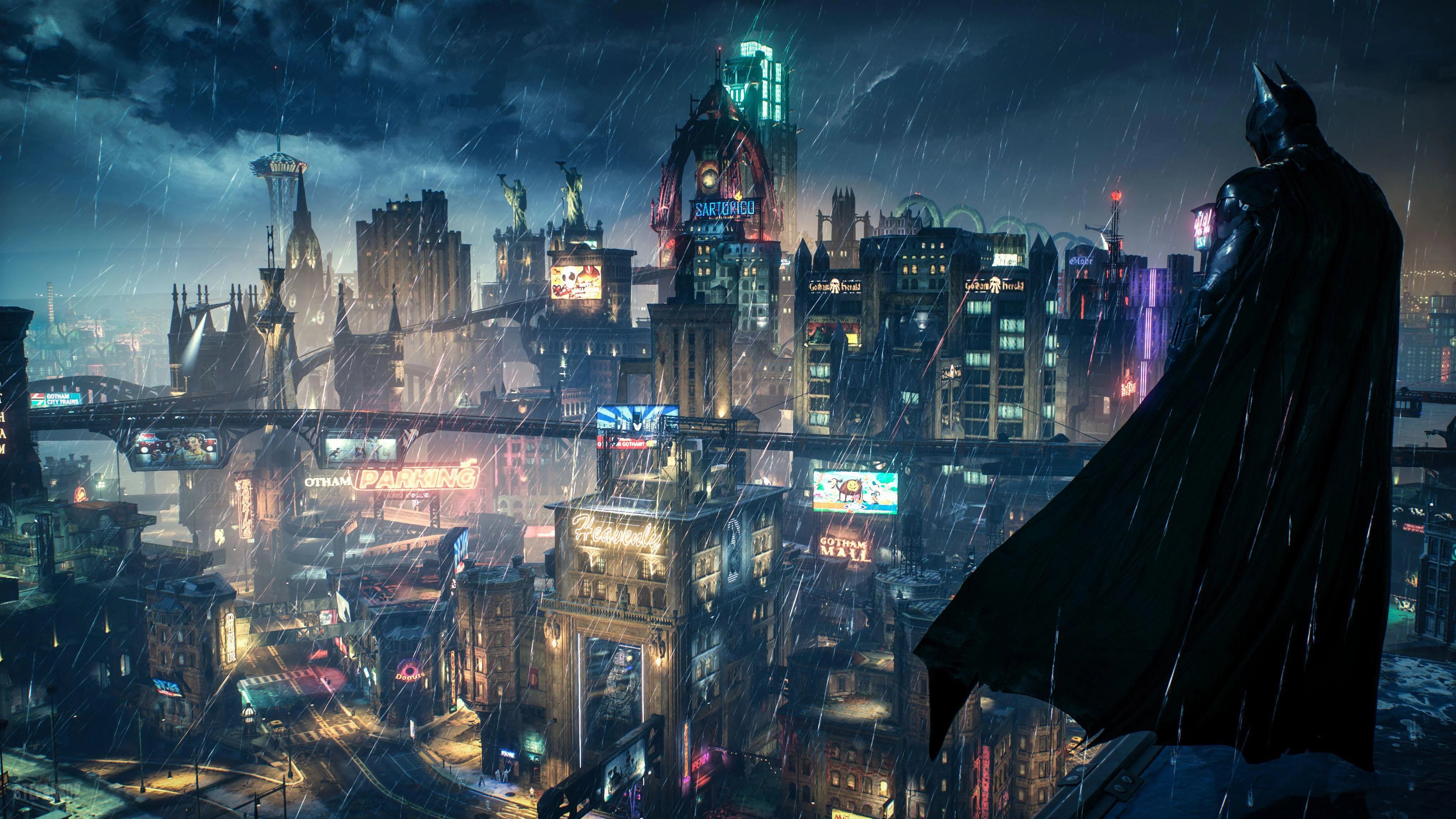 Batman: Protector of Dark Gotham 4K Wallpaper