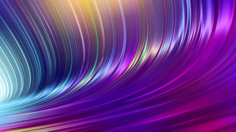 Spectrum Waves: Colorful Digital Flow Wallpaper