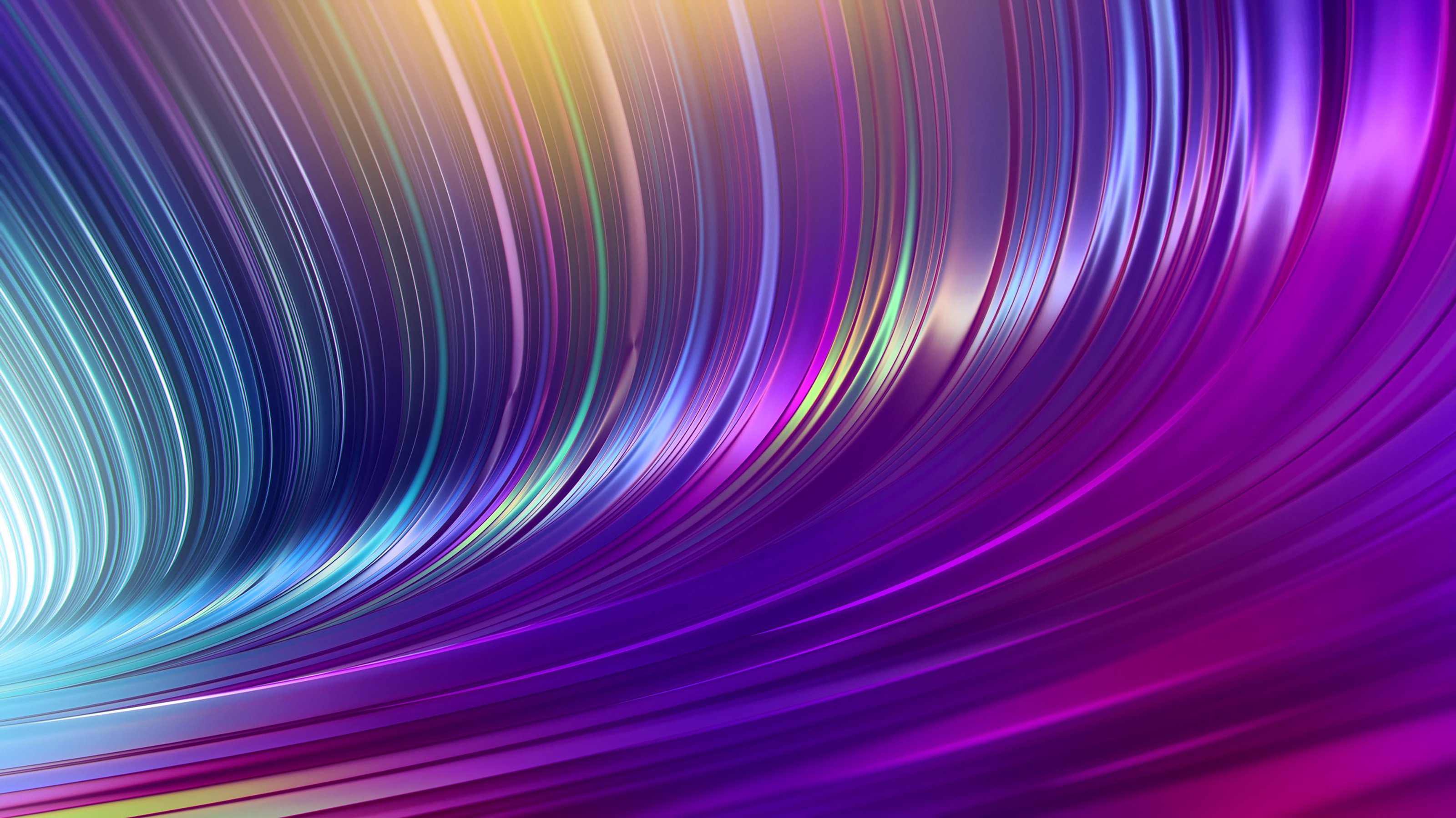 Spectrum Waves: Colorful Digital Flow Wallpaper