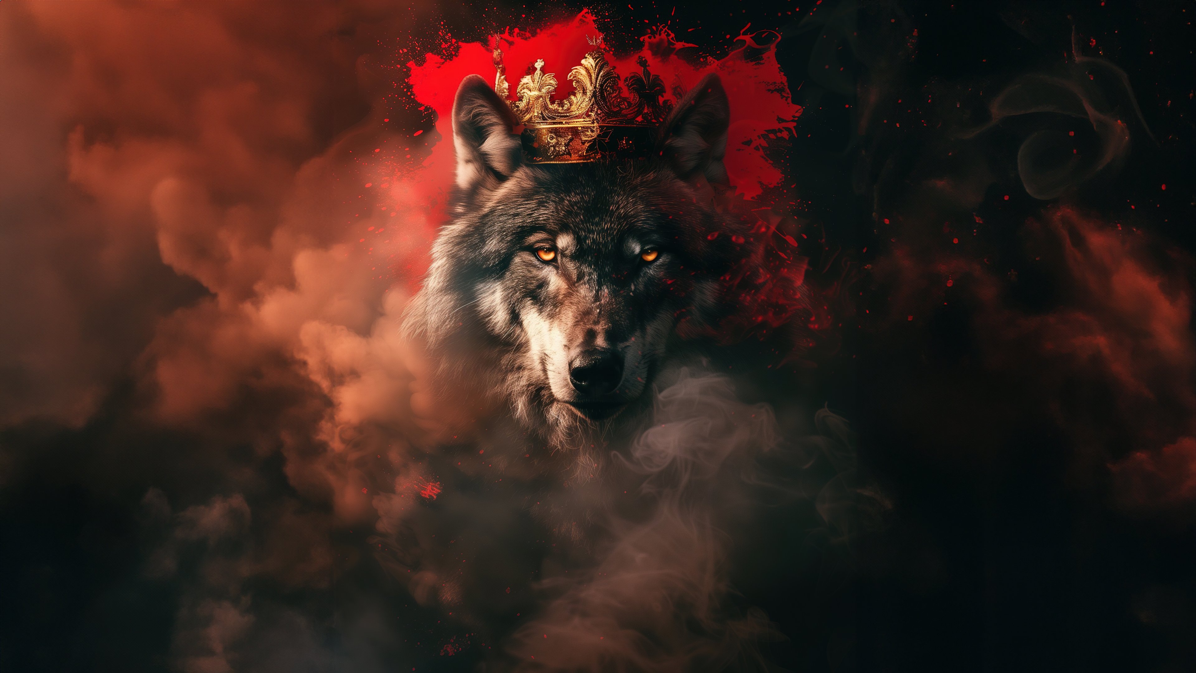 Wolf King: Sovereign of Shadows 4K Wallpaper