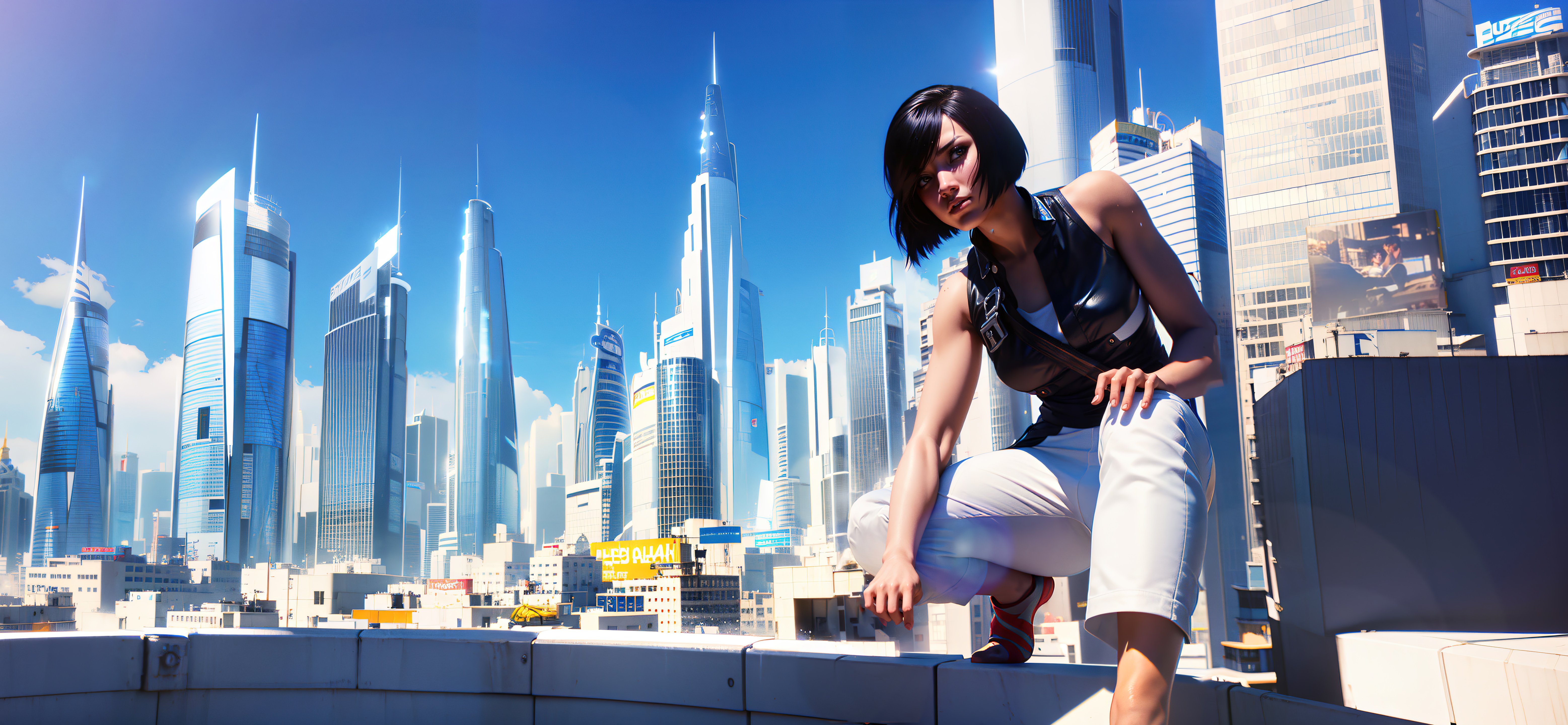 Mirror's Edge: Urban Leap of Faith 4K 5K Wallpaper