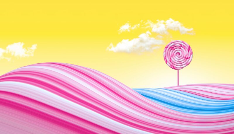 Sweet Candy Dreamscape 4K Wallpaper