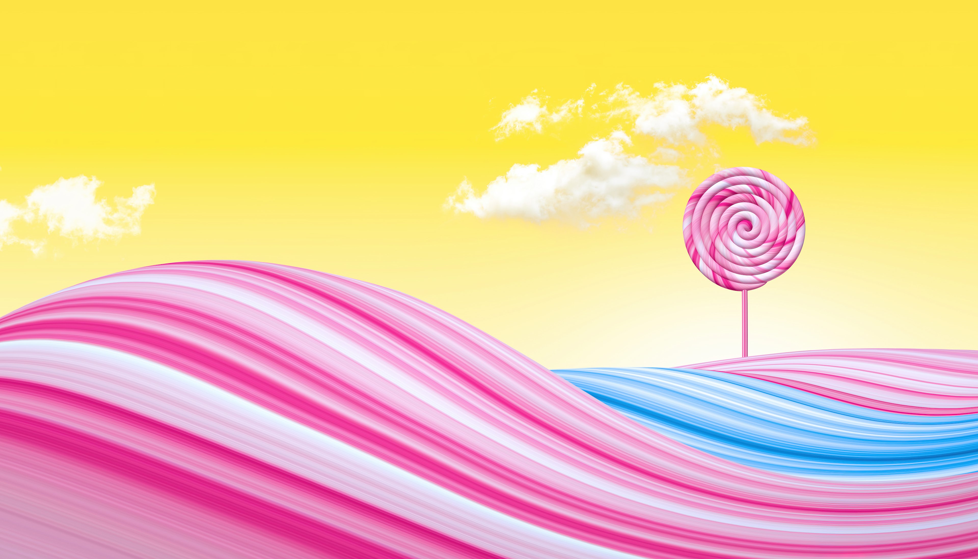 Sweet Candy Dreamscape 4K Wallpaper