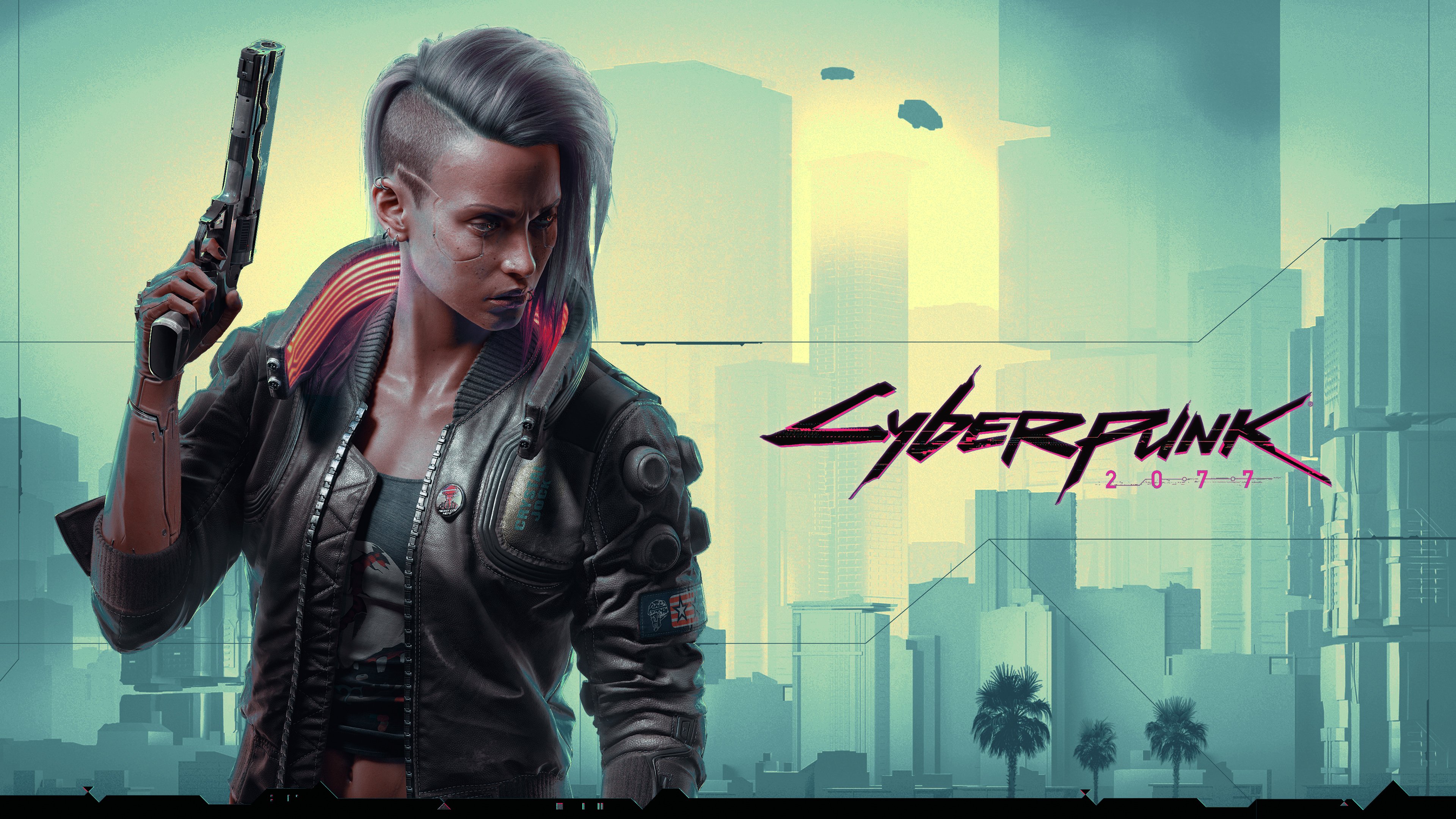 Female V: Cyberpunk 2077 Dystopian Hero 4K Wallpaper