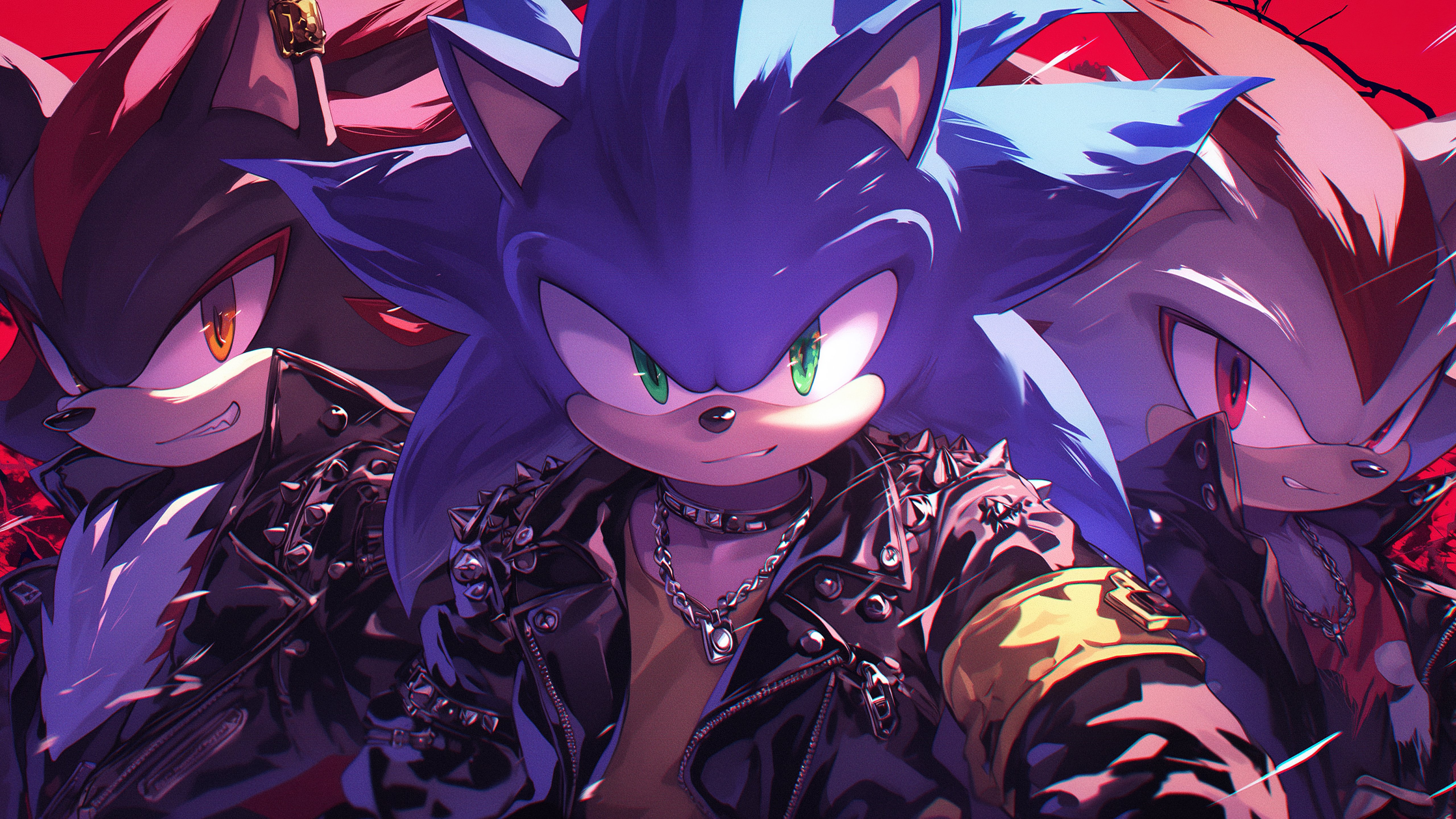 Sonic Punk Rebellion 4K 5K Wallpaper