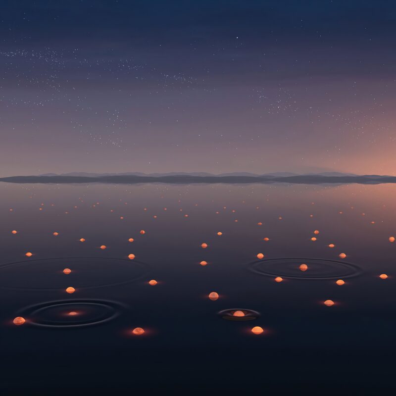 Starry Lake: Windows 11 Illumination 4K Wallpaper