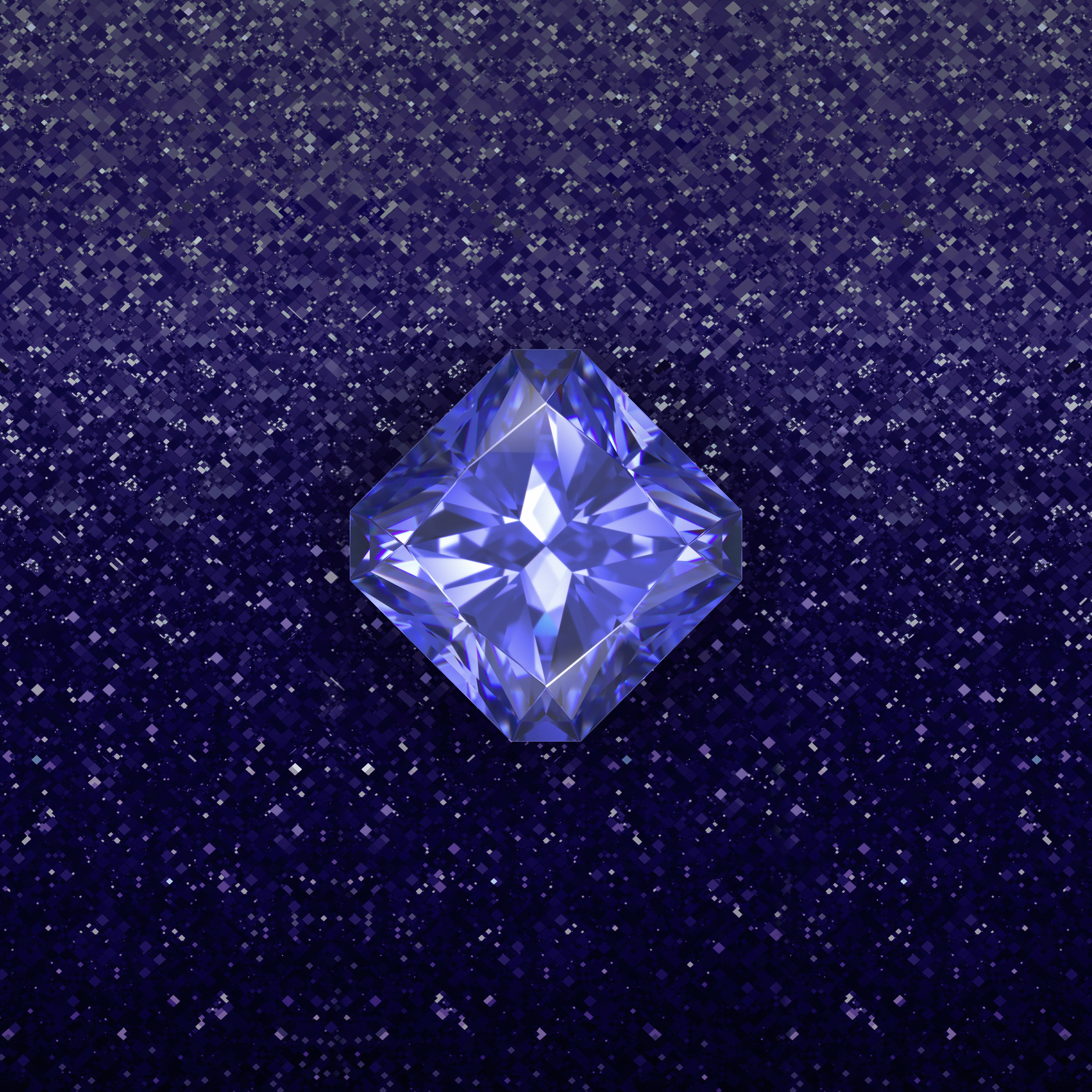 Blue Diamond Radiance 4K 5K Wallpaper