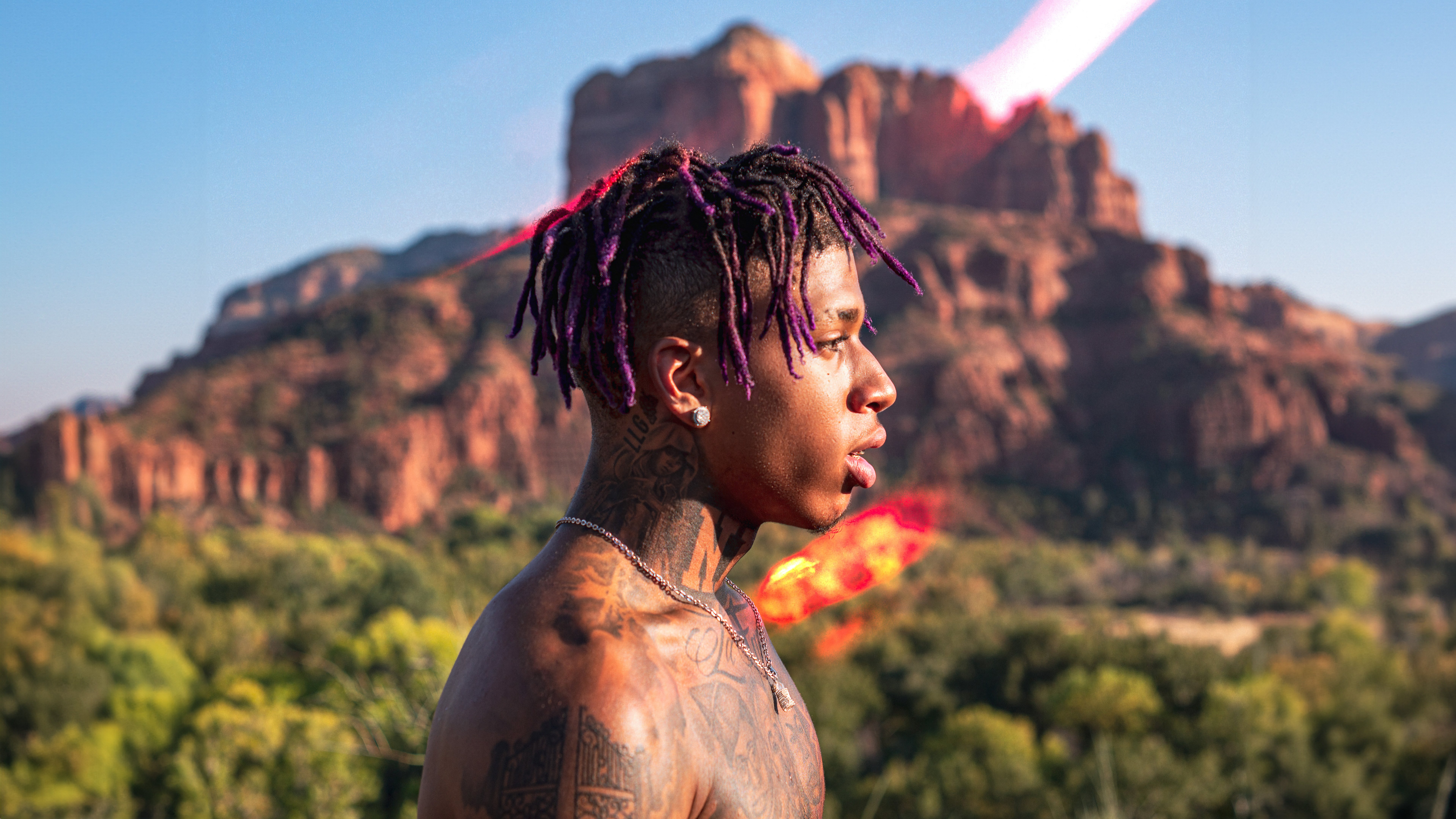 NLE Choppa: Sedona Sunset Vibes 4K 5K 8K Wallpaper