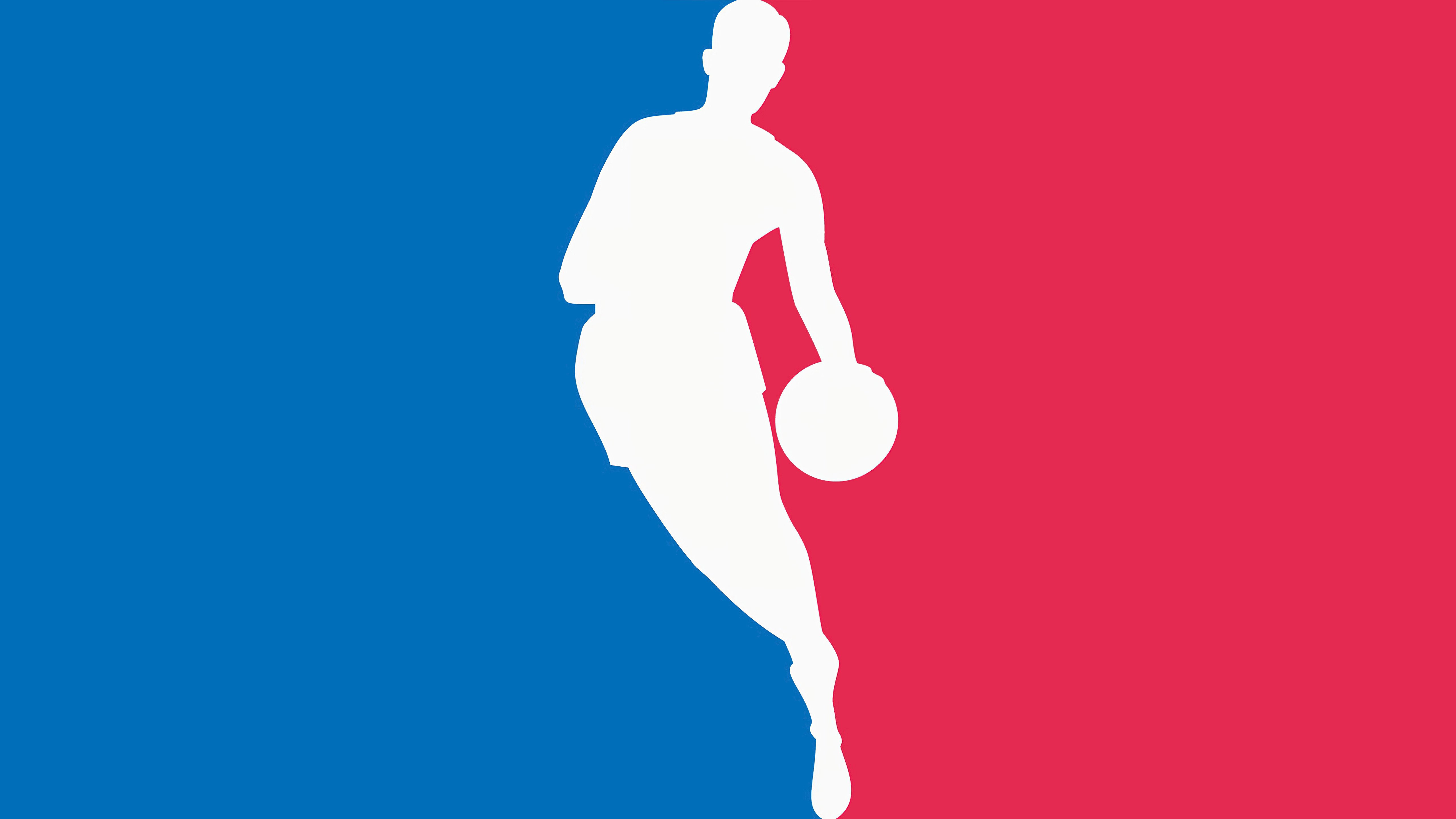 NBA Logo: Classic Minimalist Design 4K 5K Wallpaper