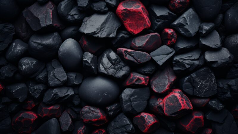 Volcanic Shadows: Embers of Stone 4K 5K Wallpaper