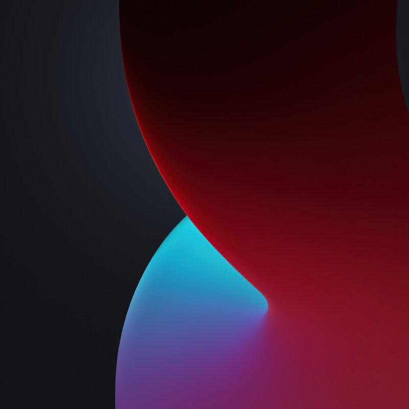 iOS 14 Dark Gradient Elegance 4K Wallpaper
