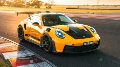 Yellow Porsche 911 GT3 RS: Weissach Package Unleashed 4K 5K Wallpaper